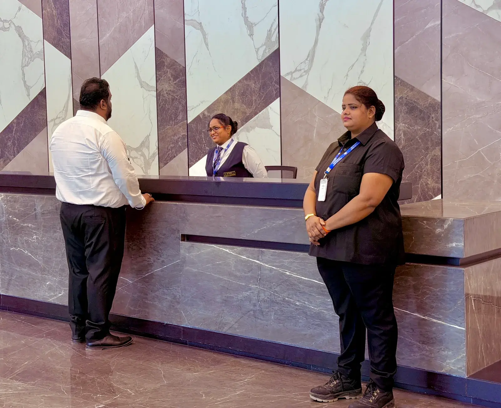 Perimeter patrol at a corporate campus